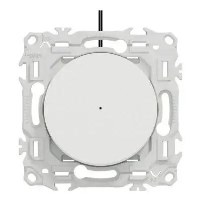 Va-et-vient ou poussoir lumineux LED avec griffes - 10AX - blanc craie - SCHNEIDER - Schneider Electric