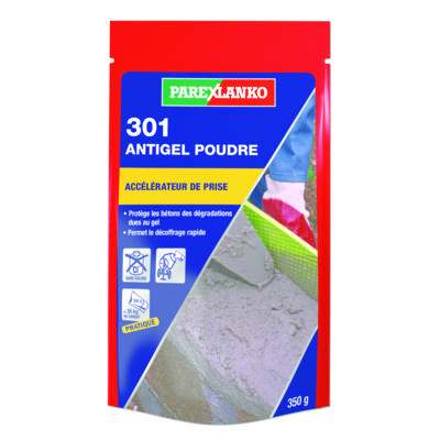 Accélérateur de prise 301 ANTIGEL POUDRE - sac de 350g - Gedimat - PAREXLANKO