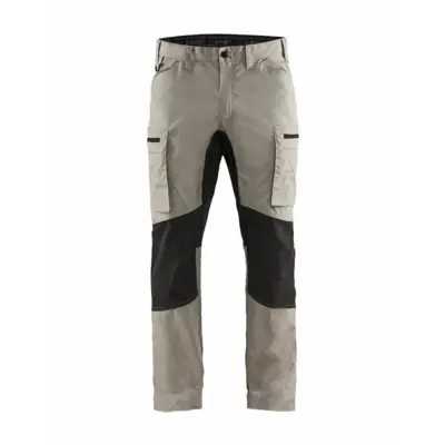 Pantalon maintenance BLAKLADER Stretch T.38 - BEIGE/NOIR - 145918452799-38 - BLAKLADER WORKWEAR