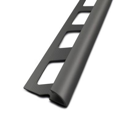 Quarts de rond ouverts en PVC long.2,50m ép.10mm gris - Gedimat - DINAC