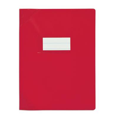 Protège-cahier PVC 150 Strong Line 24x32 cm opaque Rouge