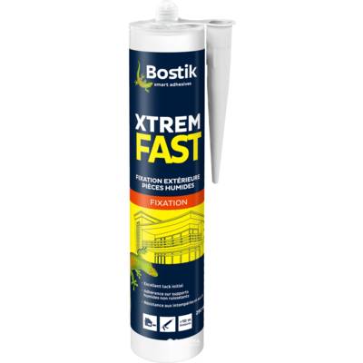 Mastic de fixation XTREMFAST blanc - cartouche de 290ml - Gedimat