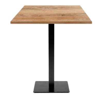 Mange-debout pied noir 70x70cm chene slovene - intérieur - RestooTab