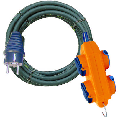 Rallonge électrique pro H07RN-F 3G1,5 avec Powerblock - 5m - Gedimat - BRENNENSTUHL