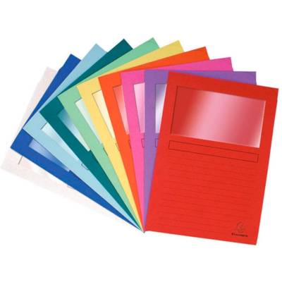Paquet de 10 chemises à fenetre Forever - 22x31cm - Couleurs assorties