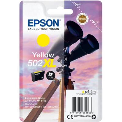 Cartouche Jet d'encre n°502XL 6ml Jaune  Jumelles