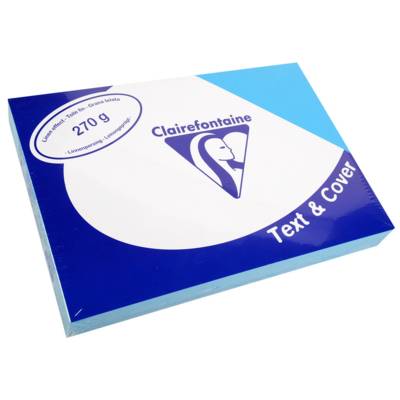 Paquet 100 Couvertures reliure Text&Cover Toilé 270g A4 210x297mm Bleu lazulite