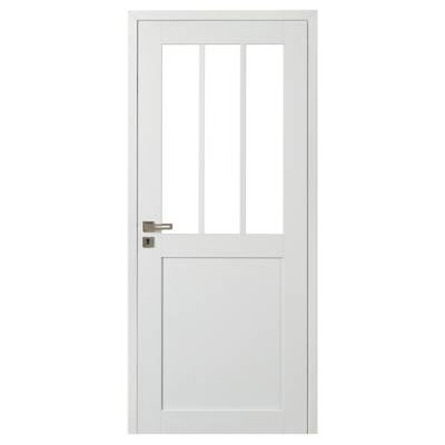 Bloc-porte pleine ATELIER LOFT blanc satin KM1RDE Hui.72 à 100 mm - 204 x 83 cm - gauche poussant - Gedimat - ROZIERE