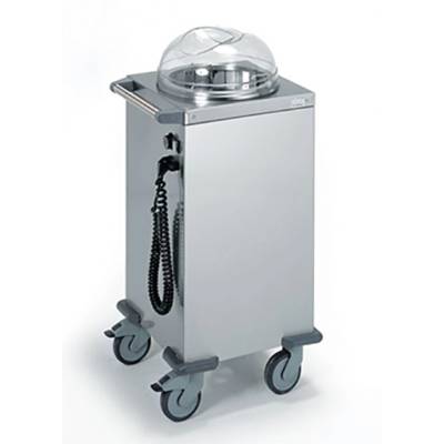 Chariot chauffe-assiettes - 60 assiettes Ø 180-290 mm - Sur roulettes - Vesto