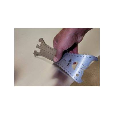 Tracette à zinc PRATIKAL Inox 20 cm graduation 5 mm