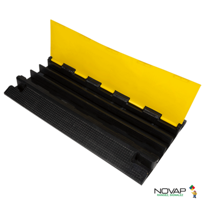 Passe-câbles événementiels - 3 gorges Ø 55 mm - 900 x 500 x 75 mm - NOVAP - 6101239 - Maxoutil