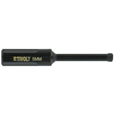 Foret diamant à eau brasé Queue cylindrique à méplats 5MM - TIVOLY - 12001820500 - Maxoutil