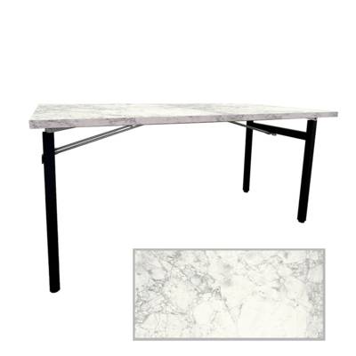 Table pliable Tambu 160x80cm marbre bianca luna - intérieur - RestooTab