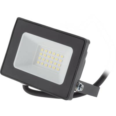 Projecteur étanche ZENITECH classique en aluminium noir 20W - Gedimat - H.B.F