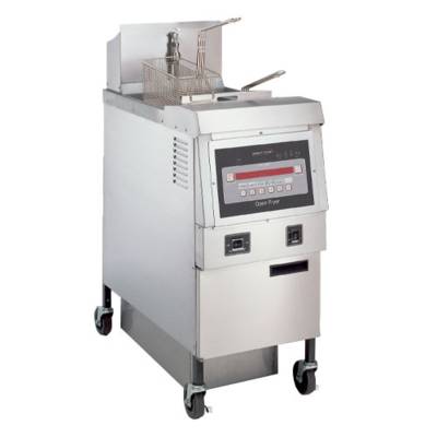 Friteuse sur meuble à gaz - 1 cuve de 27L - Sur roulettes - OFG-321