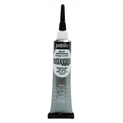 Tube 20ml Peinture acrylique Vitrea 160 Relief brillant ETAIN - PÉBÉO