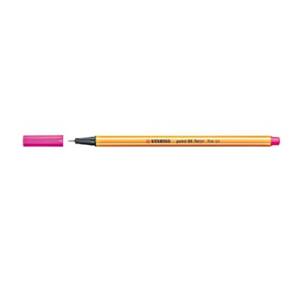 Stylo-Feutre POINT 88 Pointe Fine 0,4 mm Rose FLUO - STABILO