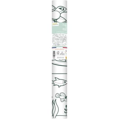 Rouleau de papier Affiche Graffy Roll pré-imprimée 5m x 35cm Ecosystème - AVENUE MANDARINE