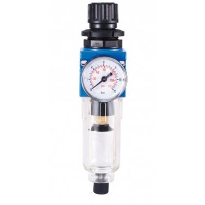 Filtre régulateur/épurateur pour compresseur Mecafer avec manomètr - 1/4 femelle - Gedimat