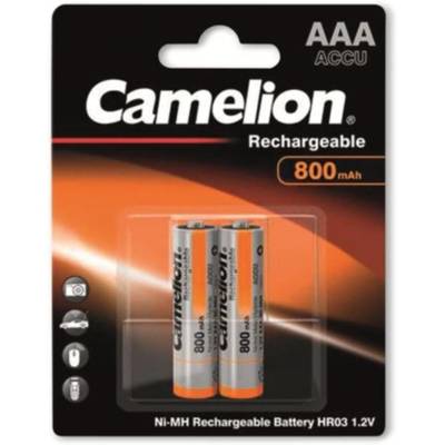 Pack 2 Piles Rechargeables AAA Micro HR3 800mAH