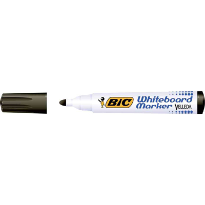 Marqueur tableau blanc effaçable à sec 1701 ECOLUTIONS Pte Ogive Large Noir - BIC