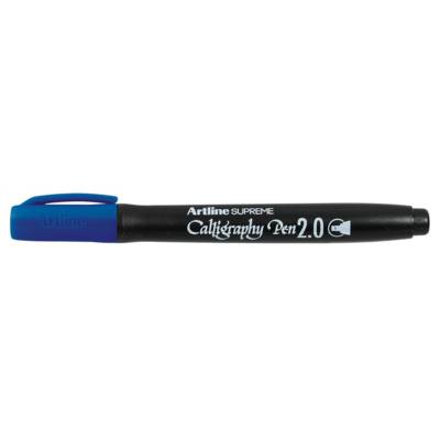 Marqueur "Calligraphy Pen" pointe 2 mm coloris bleu