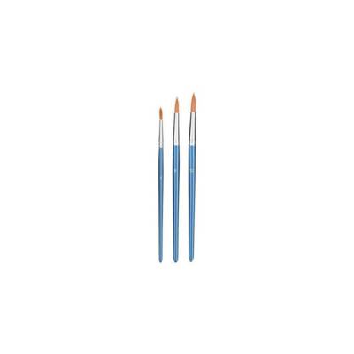Set de 3 Pinceaux Ronds Poils Synthetiques Taille 4-8-12 - WONDAY