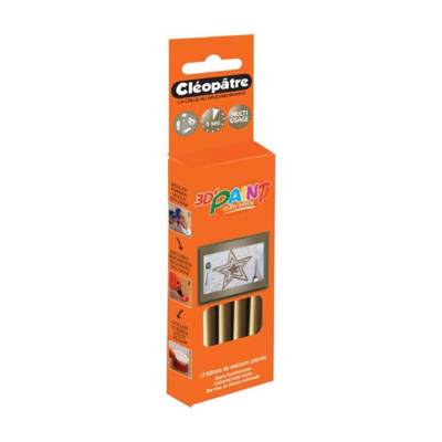 Boîte de 12 Bâtons Peinture OR Cléo'STICK 3D Paint Pour Cléo'Gun