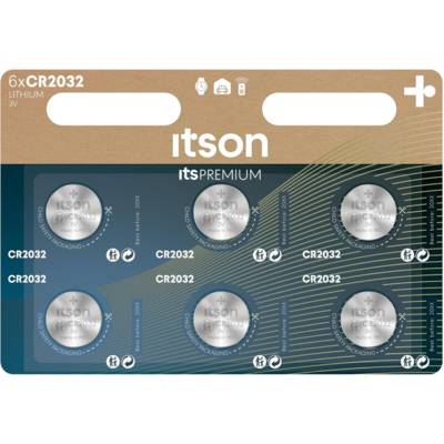Pack de 6 Piles Bouton Lithium CR2032 3V Idéale Clé de Voiture, Balance