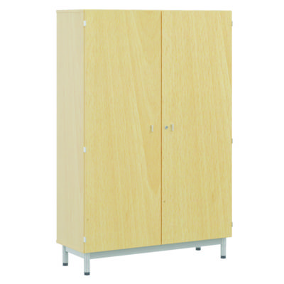 Armoire BIP BOP 2 portes mélaminé piètement époxy - L120xP45xH180 cm