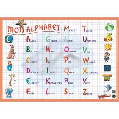 Sous main éducatif 30x42 "mon alphabet"