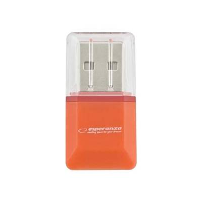 Lecteur de Carte EA134O Externe MicroSD, MicroSDHC Orange