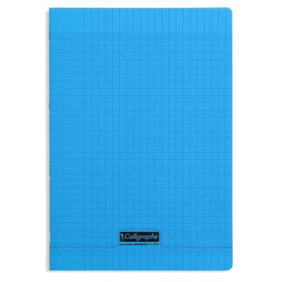 Cahier piqué POLYPRO 21x29,7 cm 48p séyès 90g Bleu - CLAIREFONTAINE