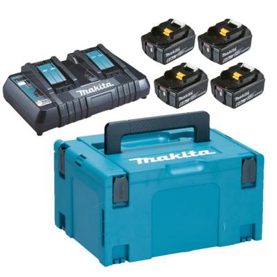 Pack énergie 18V li-ion(4 batteries+1 chargeur double) - Gedimat