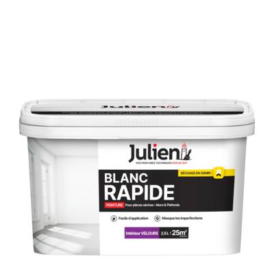 Peinture murs et plafonds BLANC RAPIDE velours - Gedimat - JULIEN
