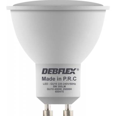 Ampoule spot led clair GU10 5W 4000K 400LM - Gedimat - DEBFLEX