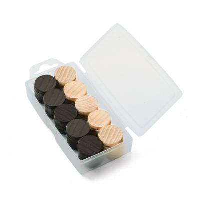Boîte de 40 Pions de Jeu de Dames en bois - JEUJURA