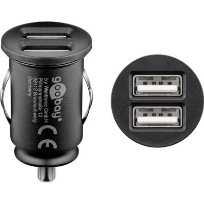 Chargeur de Voiture Dual-USB (12 W) 12 W max. 2,4 A (12/24 V) 2x USB