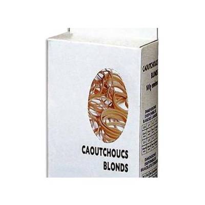 Boite distributrice de 100g de caoutchouc blond large 180x10mm