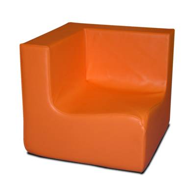 Chauffeuse d'angle 90° enfant en mousse PVC - HT 17 cm  Coloris variés