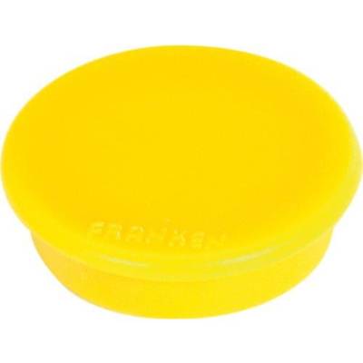 Paquet de 10 Aimants Ronds diam 24 mm Jaune