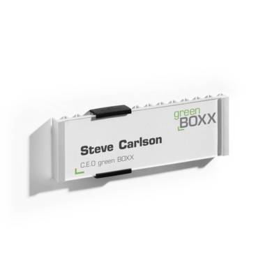 Plaque de Porte INFO SIGN Acrylique et Aluminium 149x52.5 m Argent