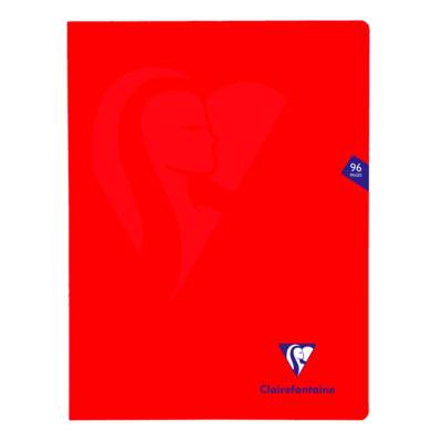 Pack 10 Cahiers MIMESYS Piqué Polypro 24 x 32 cm 96 pages 90g Q.5x5 Assortis - Clairefontaine