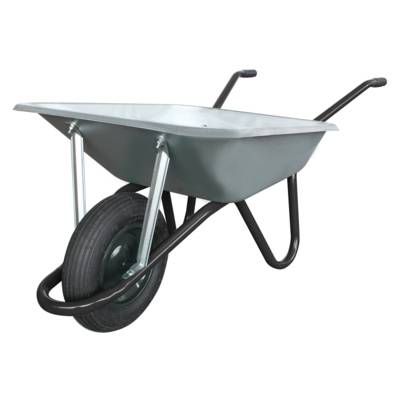 Brouette MAJOR galva ravec roue gonflable 100L - Gedimat