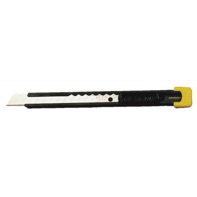 Cutter Model S Acier Lame AB 9mm Noir Jaune