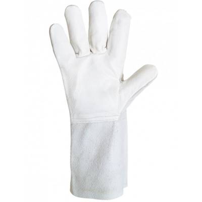 Gant cuir SINGER Paume fleur bovin, dos croûte, manchette croûte 15 cm - Taille 10 - 51GS15 - SINGER FRERES