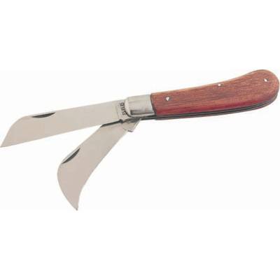 Couteau pour électricien SAM OUTILLAGE 2 lames dont une serpette 70 mm - 371 - Maxoutil
