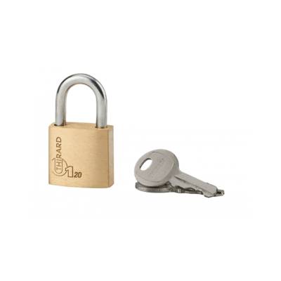 Cadenas type 1 anse acier 20 mm 2 clés - Gedimat - THIRARD