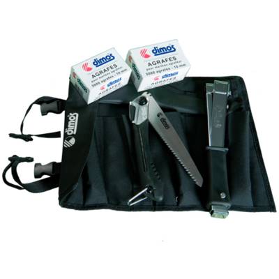 Sacoche à outils spéciale agrafage avec scie japonaise - DIMOS - 980302