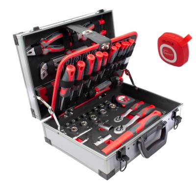 Valise aluminium avec enceinte sans fil - Gedimat